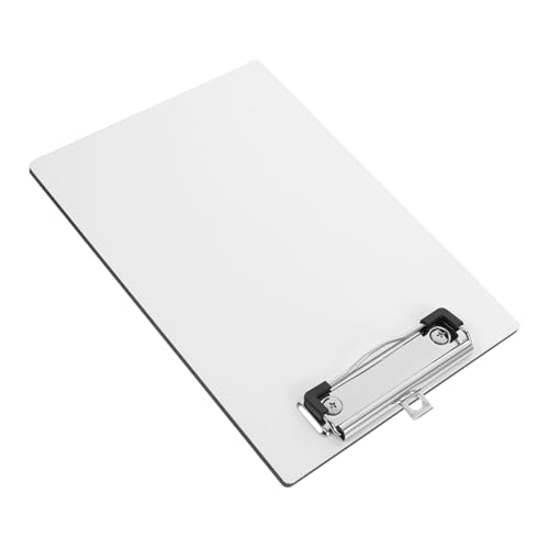 NUOBESTY 1 Set Gürtel Clip Schreiben Pad Zeichnung Zwischenablage Büro Zwischenablage Zwischenablage Weiß Bord von NUOBESTY