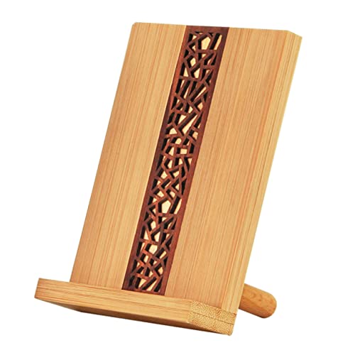 NUOBESTY 1 Stück handyhalter handyablage handystieft Phone Holder Halterung für Handy Cellphone Stand Handy Holder telefonständer aus Holz Desktop -Telefonhalter Tablet-Unterstützung Bambus von NUOBESTY