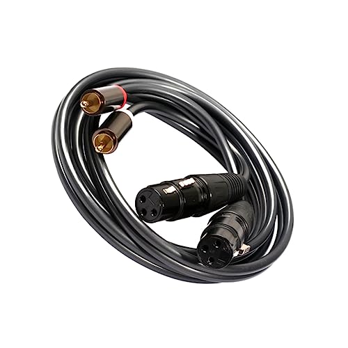 NUOBESTY 1.5M Dual Dual Xlr Audio Adapter Kabel Hochwertiges Signal Patchkabel für Kopfhörer für Tv Dvd CD Player Lautsprecher Kristallklarer NUOBESTY 1.5M Dual Dual Xlr Audio Adapter Kabel Hochwertiges Signal Patchkabel für Kopfhörer für Tv Dvd CD Player Lautsprecher Kristallklarer von NUOBESTY