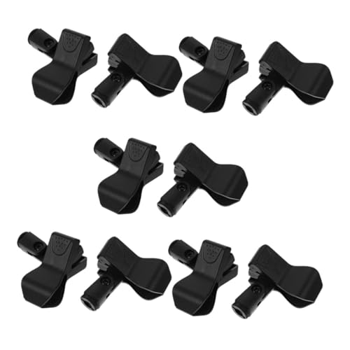 NUOBESTY 10 Stück Mikrofonkopfhörerclip Mikrofon-Clip am Revers Mikrofoncliphalter mit Adapter Zubehör für Mikrofone Clip-Mikrofon Mikrofonklemme Mikrofonclips Plastik Schwarz NUOBESTY 10 Stück Mikrofonkopfhörerclip Mikrofon-Clip am Revers Mikrofoncliphalter mit Adapter Zubehör für Mikrofone Clip-Mikrofon Mikrofonklemme Mikrofonclips Plastik Schwarz von NUOBESTY