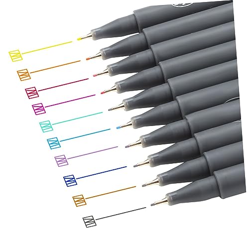 NUOBESTY 10-teiliges Set Anzugtasche -stifte Feinstrichstifte Zum Zeichnen Stifte Für Feine Linien Sehr Gut von NUOBESTY