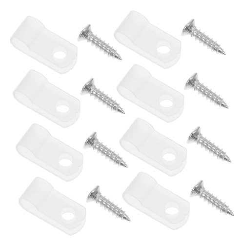 NUOBESTY 100 Stück Lichtschlauch-Clip Kabelclip Kabelmanagement Der Drahtclip Kabelbefestigung Lichtschnurklammern Lichtklammern im Freien p-Clips p-Klemmen Kabelhaken Rostfreier Stahl Weiß NUOBESTY 100 Stück Lichtschlauch-Clip Kabelclip Kabelmanagement Der Drahtclip Kabelbefestigung Lichtschnurklammern Lichtklammern im Freien p-Clips p-Klemmen Kabelhaken Rostfreier Stahl Weiß von NUOBESTY