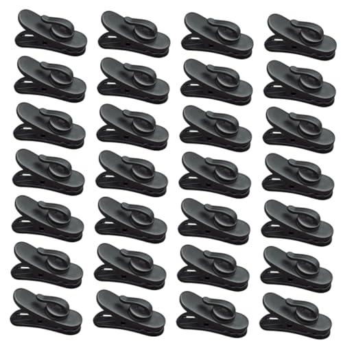 NUOBESTY 100Stücke Kopfhörer Kabelclips Drehbare Kunststoffklemmen Schwarz Für Stabile Befestigung Von Headset Kabeln Für Sport Langlebig NUOBESTY 100Stücke Kopfhörer Kabelclips Drehbare Kunststoffklemmen Schwarz Für Stabile Befestigung Von Headset Kabeln Für Sport Langlebig von NUOBESTY