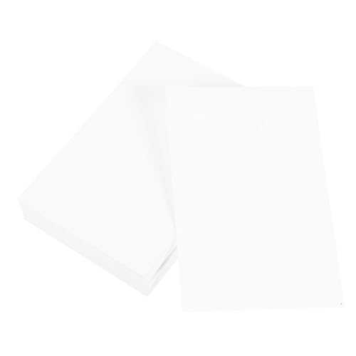NUOBESTY 100pcs Karteikarten Leer Weiße Karton -karton -notecards Schreiben Von Zeichnungsnotenblättern Für Notizen Für Schulbüro Heimgebrauch von NUOBESTY