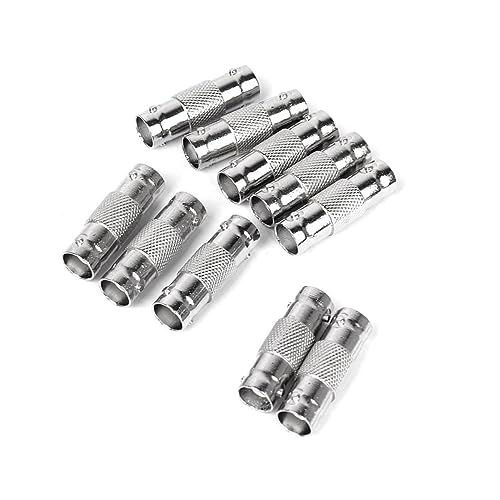 NUOBESTY 10Stücke Buchsenadapter Female zu Female Koaxial Kabel Kupplung Langlebiger Verbinder für Cctv Anwendungen von NUOBESTY