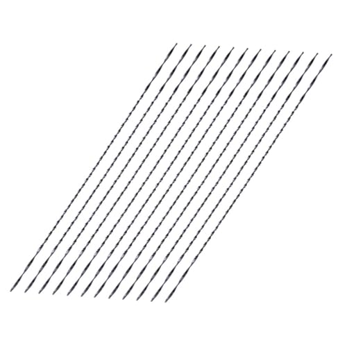 NUOBESTY 12 Stück Handsägenzubehör Zubehör für u-förmige Sägen Spiralsägeblätter Dekupiersägen Spiralblätter Sägeblätter für Spiralsägen Zubehör für Puzzles 45# Stahl Black von NUOBESTY