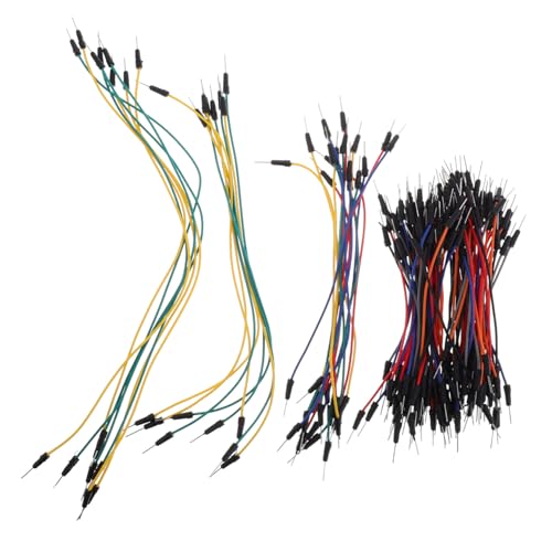 NUOBESTY 130 Stück Steckkabel Elektronik zubehör selbstgemachtes Kabel Verbindungskabel Drahtsprung-Kit Pulloverkabel Überbrückungsdrähte Stecker auf Stecker Kfz -Verkabelung Auto-Draht Abs von NUOBESTY