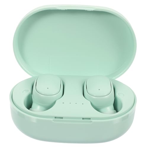 NUOBESTY 1Paar Drahtlose Kopfhörer TWS in Ear Ohrhörer Mit Ergonomisches Design Intelligente Rauschunterdrückung Für Sport Gaming Grün von NUOBESTY