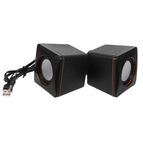 NUOBESTY 1Paar Kabelgebundene Mini Lautsprecher für PC Tragbarer USB Audio Lautsprecher mit Subwoofer Design Kompatibel mit Smartphone Tablet für Desktop Anwendungen NUOBESTY 1Paar Kabelgebundene Mini Lautsprecher für PC Tragbarer USB Audio Lautsprecher mit Subwoofer Design Kompatibel mit Smartphone Tablet für Desktop Anwendungen von NUOBESTY