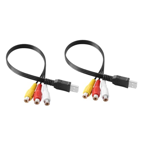 NUOBESTY 1Paar USB zu Audio Kabel Set Av Kabel für Fernseher Flexibles Langlebig Einfache Installation Kupferdraht NUOBESTY 1Paar USB zu Audio Kabel Set Av Kabel für Fernseher Flexibles Langlebig Einfache Installation Kupferdraht von NUOBESTY