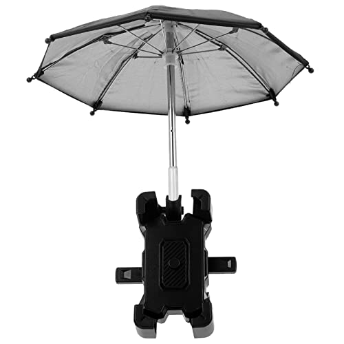NUOBESTY 1Satz Fahrrad Telefonhalter mit Abnehmbarem Regenschirm wasserdichte Stabile Handyhalterung für Kompatibel mit Smartphones für Navigation Sicheres Fahren von NUOBESTY