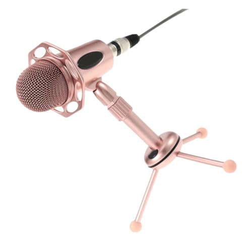 NUOBESTY 1Satz Kompaktes Spielmikrofon mit Einstellbarem Stativ Mobiles Mikrofon für Live Streaming Voice Chat Tragbar Benutzerfreundlich von NUOBESTY
