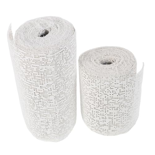 NUOBESTY 2 Rollen Sandtischmaterial Sandtisch Materialien Modell Landschaft Hobby Projekte Materialien Diorama Bastelmaterial Tischdecke aus Stein Schleifbänder Gipstuch Plastikstoff Beige von NUOBESTY