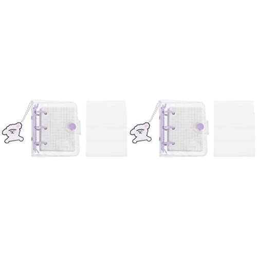 NUOBESTY 2 Sets Papier Material Lose-blatt Binder Stilvolle Notebook Abnehmbare Notizblock Für Schreiben von NUOBESTY