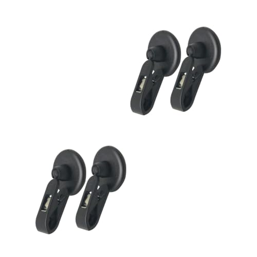 NUOBESTY 2 Sätze Türzugangsclip Klebeband Doppelseitig Double Sided Tape Doppelseitiges Klebeband Dopelseite Klebeband Ordner Namensträger Tickethalter-clip Bill Clip Black 2 Stück * 2 von NUOBESTY