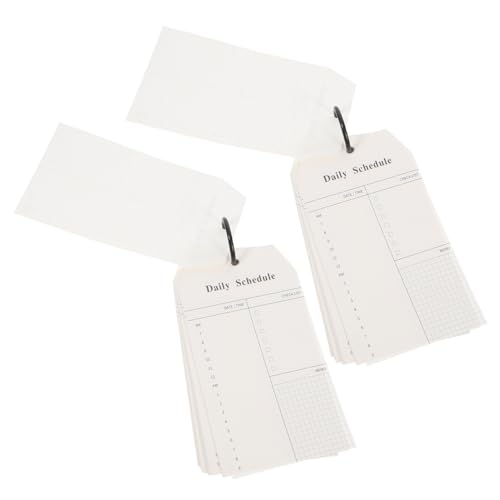 NUOBESTY 2 Stück Notizbuch Briefpapier täglicher notizplaner Notizblöcke für den Desktop Planer für Täglicher Planungsrestrang -Notizblock Papierplaner Notizblock zu tun Weiß NUOBESTY 2 Stück Notizbuch Briefpapier täglicher notizplaner Notizblöcke für den Desktop Planer für Täglicher Planungsrestrang -Notizblock Papierplaner Notizblock zu tun Weiß von NUOBESTY