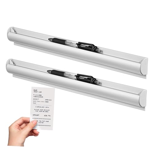 NUOBESTY 2 Stück Restaurant Tickethalter Zum Mitnehmen Selbstklebend Für Restaurants Küchentickets Bahntickethalter Für Restaurants Display Bahn Quittungs Organizer von NUOBESTY