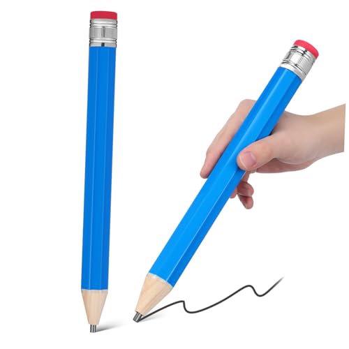 NUOBESTY 2 Stück Riesenbleistift aus Holz Klassenzimmer Griff favorisieren Vorschulkind dicke Stifte Lustiges Briefpapier Lustige Stifte Bleistifte zeichnen Jumbo-Stift Blue NUOBESTY 2 Stück Riesenbleistift aus Holz Klassenzimmer Griff favorisieren Vorschulkind dicke Stifte Lustiges Briefpapier Lustige Stifte Bleistifte zeichnen Jumbo-Stift Blue von NUOBESTY