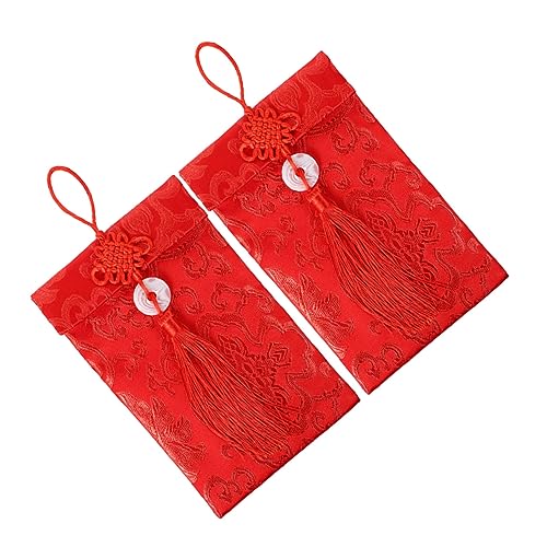 NUOBESTY 2 Stück roter Umschlag chinese new year chinesisch neujahr weihnac partytisch zu neujahr Stoff Tasche Tuch rotes Paket Stickerei -Geldbeutel Geldumschlag aus Seide NUOBESTY 2 Stück roter Umschlag chinese new year chinesisch neujahr weihnac partytisch zu neujahr Stoff Tasche Tuch rotes Paket Stickerei -Geldbeutel Geldumschlag aus Seide von NUOBESTY