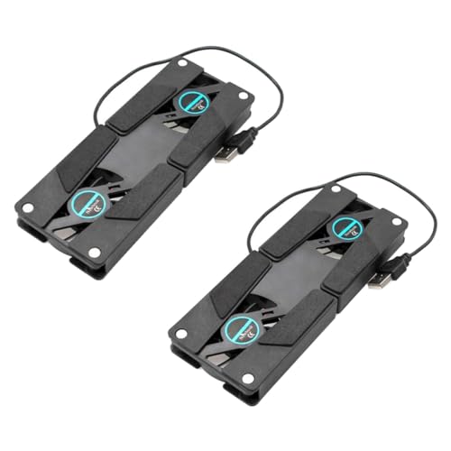 NUOBESTY 2 Stücke Faltbares Laptop Kühlpad mit Dual Lüftern USB für Gamer Bürobedarf für Reisen Studenten Geschäftsleute NUOBESTY 2 Stücke Faltbares Laptop Kühlpad mit Dual Lüftern USB für Gamer Bürobedarf für Reisen Studenten Geschäftsleute von NUOBESTY