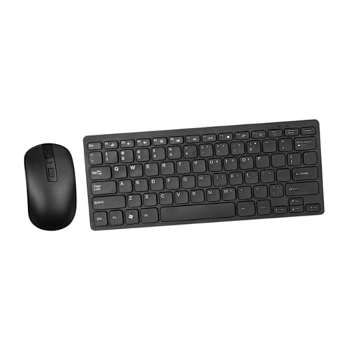 NUOBESTY 2.4G Drahtlose Tastatur Ultra Dünne Ergonomische Tastatur Für Computer Tablets Schwarz Tragbar Für Büro Zuhause von NUOBESTY