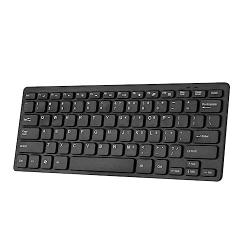 NUOBESTY 2.4G Drahtlose Tastatur Ultra Dünne Ergonomische Tastatur Für PC Laptop Tablet Schwarz von NUOBESTY