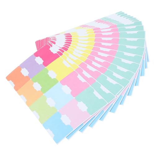 NUOBESTY 20 Blatt Klebrige Indexregister Selbstklebende Buchteiler für Notizblöcke Büro Schule Zuhause von NUOBESTY