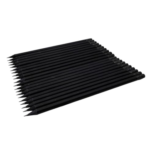 NUOBESTY 20 Stück Schwarzer Bleistift Stifte Skizzieren Prüfung Bleistift Ästhetische Bleistifte Künstler-skizzenstifte Baubleistifte, Robust Kalligraphiestifte Zum Schreiben Holz Black von NUOBESTY