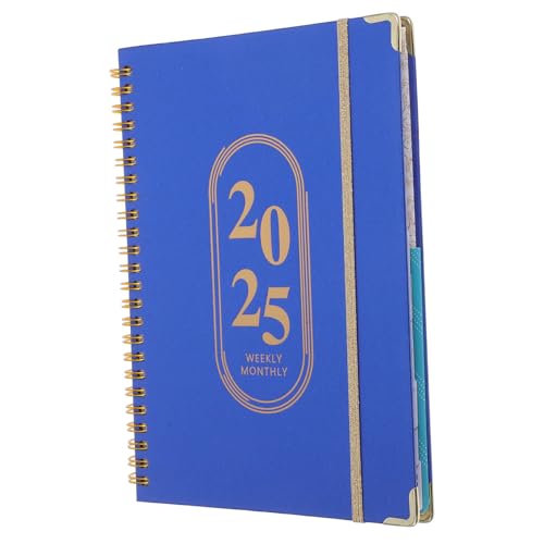 NUOBESTY 2025 Wochenplaner Kalender Agenda spiral notizbuch zeitmanagement Aufgabenliste Schulplaner großer Monatsplaner Planer monatlich kleiner Monatsplaner Papier von NUOBESTY