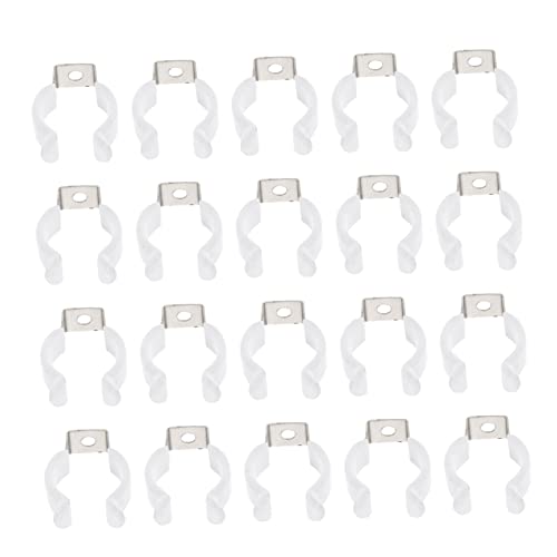 NUOBESTY 20Stücke U Clips Halter für Lichtschläuche und Stabil und Langlebig für Leuchtstofflampen für Innen und Außenbereich NUOBESTY 20Stücke U Clips Halter für Lichtschläuche und Stabil und Langlebig für Leuchtstofflampen für Innen und Außenbereich von NUOBESTY