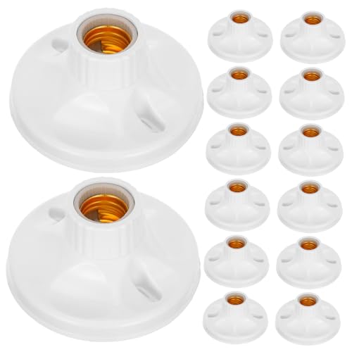 NUOBESTY 24 Stück Lampenfassung Schrauben Lampenfassung Einschrauben Glühbirnen-sockeladapter Glühbirnenhalterung Glühbirnenfassung Glühbirnensockel Lampensockel Weiß Pp NUOBESTY 24 Stück Lampenfassung Schrauben Lampenfassung Einschrauben Glühbirnen-sockeladapter Glühbirnenhalterung Glühbirnenfassung Glühbirnensockel Lampensockel Weiß Pp von NUOBESTY