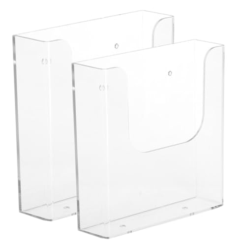 NUOBESTY 2St Hängender Aktenständer übersichtlicher Literatur-Organizer Halter Gestell Tür dokumentieren Wand ordner bücherstützen buchattrappe bookstand Karte steht Postkartenanzeige Acryl von NUOBESTY
