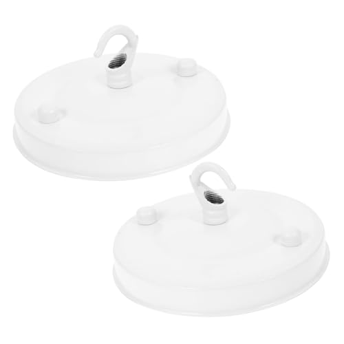 NUOBESTY 2Stücke Deckenbaldachin Für Pendelleuchten Runde Montageplatte Für Deckenlampen Und Leuchtenteile Wohnzimmer von NUOBESTY