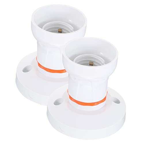 NUOBESTY 2Stücke Lampenfassung Multifunktionale Adapter für Glühbirnen Hochtemperaturbeständig und Langlebig für Decken und Wandleuchten Robuste Kunststoffausführung von NUOBESTY