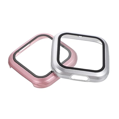 NUOBESTY 2Stücke Smartwatch Cover für Integrierte PC Tempered Glass Hülle Kratzfestes Uhrengehäuse Roségold Schutz für Ihre Armbanduhr NUOBESTY 2Stücke Smartwatch Cover für Integrierte PC Tempered Glass Hülle Kratzfestes Uhrengehäuse Roségold Schutz für Ihre Armbanduhr von NUOBESTY