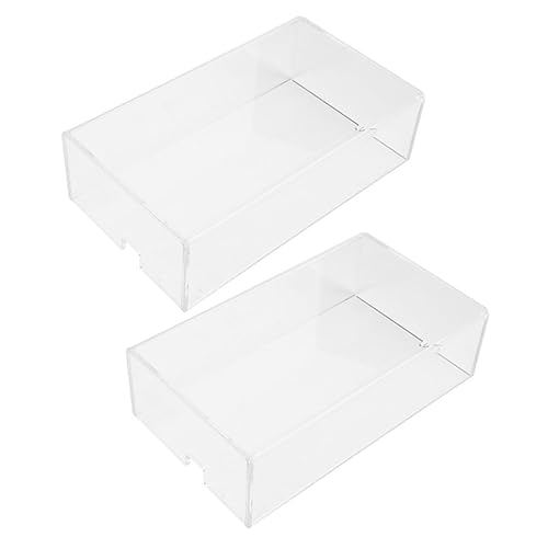 NUOBESTY 2Stücke Transparente Acryl Mausabdeckung Staubschutzhaube Für Büro Computer Mäuse Schützt Vor Kratzern Für Schreibtischgebrauch von NUOBESTY