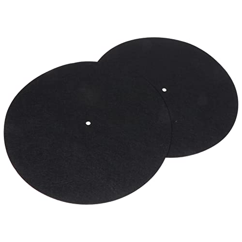 NUOBESTY 2Stücke Vinyl Schallplatten Schutzmatte aus Filz Antistatische Plattentellerauflage für Vibrationen NUOBESTY 2Stücke Vinyl Schallplatten Schutzmatte aus Filz Antistatische Plattentellerauflage für Vibrationen von NUOBESTY