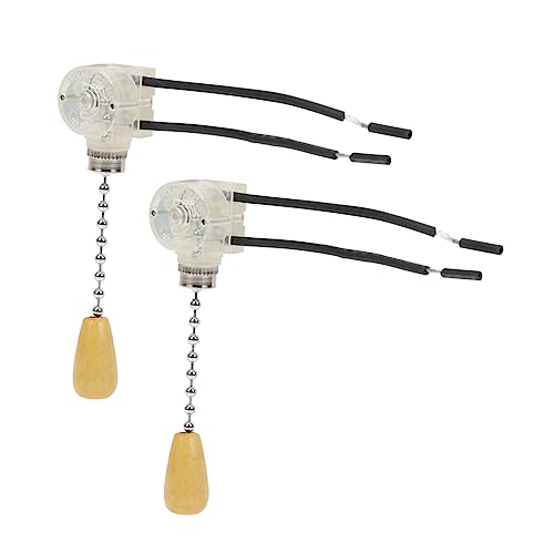NUOBESTY 2Stücke Zugschalter für Deckenleuchten Lampenschalter mit Kette für Pendelleuchten Wandleuchten und Nachttischlampen Langlebiges Lampenzubehör für DIY Projekte NUOBESTY 2Stücke Zugschalter für Deckenleuchten Lampenschalter mit Kette für Pendelleuchten Wandleuchten und Nachttischlampen Langlebiges Lampenzubehör für DIY Projekte von NUOBESTY