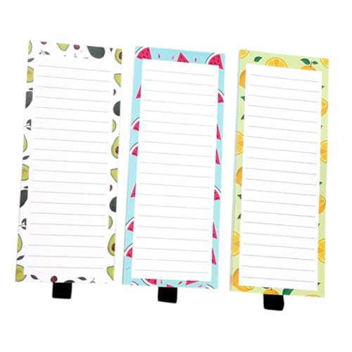NUOBESTY Magnetische Einkaufsliste Notizblock mit Magnetrückseite für Den Kühlschrank Dekorativer Notizblock mit 50 Blatt für Das Büro Zu Hause von NUOBESTY