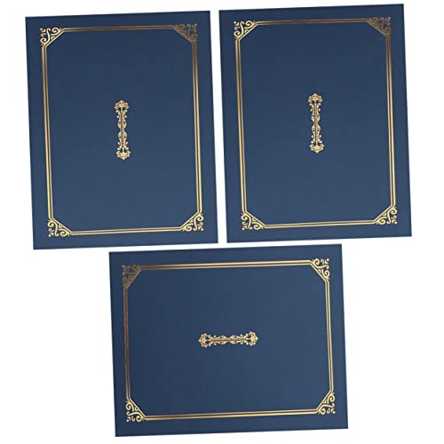 NUOBESTY 3 Stück Zertifikatshülle Diplomordner Inhaber Hochschule Diplomrahmen Abdeckung Hochzeit Golden Kunstleder Urkundenhülle Laminierung Fall Ordner Abschlusszeugnis Papier Blau NUOBESTY 3 Stück Zertifikatshülle Diplomordner Inhaber Hochschule Diplomrahmen Abdeckung Hochzeit Golden Kunstleder Urkundenhülle Laminierung Fall Ordner Abschlusszeugnis Papier Blau von NUOBESTY