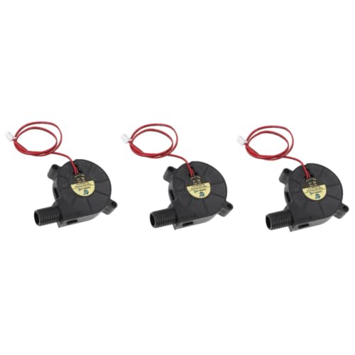 NUOBESTY 3 Stück aufblasbarer Gebläseventilator Turbo Kühlung betrieben Turbine Lüftergebläse für aufblasbar tragbar Ersatzluftgebläseventilator kleiner Lüfter Gummi Schwarz von NUOBESTY