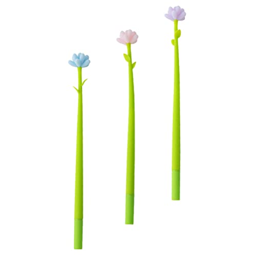 NUOBESTY 3 stücke Pflanze Swing Gel-Stifte Schöne Signaturstifte für Studenten (gemischter Stil) von NUOBESTY