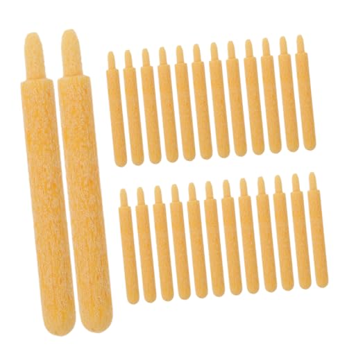 NUOBESTY 30 Stück Ersatzspitze Für Markierstifte Marker-spitzen-nachfüllungen Ersatzspitzen Für Farbstifte Marker-stift-punkte Marker -stift -ersatznibs Ersatzstiftspitzen Yellow Polyester von NUOBESTY