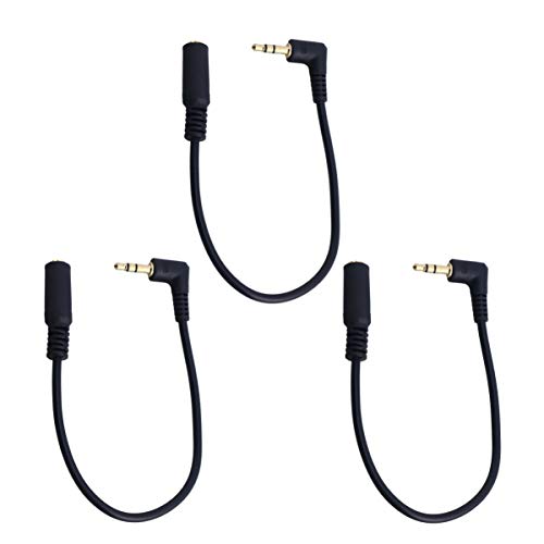 NUOBESTY 3Stücke Aux Verlängerungskabel Biegung zu Buchse Audio Kabel für Kopfhörer Lautsprecher Mobiltelefone Tablets Langlebig Flexibles Tpe Material NUOBESTY 3Stücke Aux Verlängerungskabel Biegung zu Buchse Audio Kabel für Kopfhörer Lautsprecher Mobiltelefone Tablets Langlebig Flexibles Tpe Material von NUOBESTY