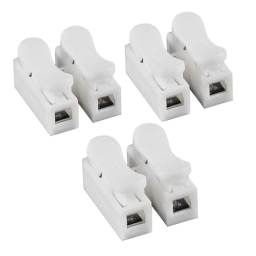 NUOBESTY 3Stücke Drahtstecker Klemmenstecker für Elektrische Kabelanschlüsse Schnell Montierbar Flammwidrig für Maschinen Lampen Langlebig von NUOBESTY