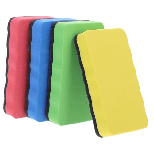 NUOBESTY 4 Stück Blackboard- und Whiteboard -Reinigungswisch Trockenlöscher für Whiteboards kleines Radiergummibrett trockener Radiergummi Büroutensilien für Damen Eva von NUOBESTY