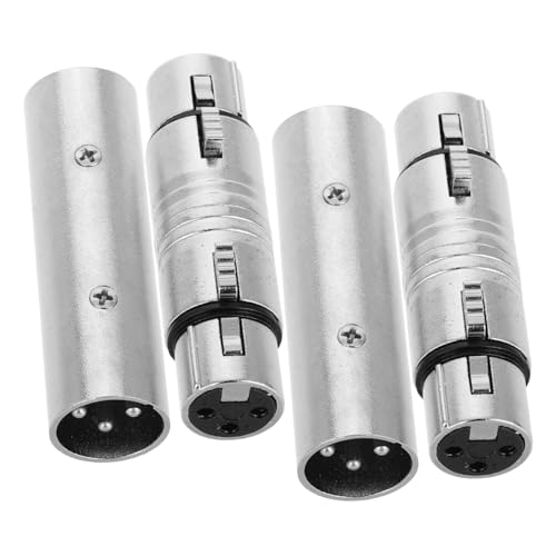 NUOBESTY 4 Stücke Adapter Stecker Anschlüsse Männlich Zu Weiblich Sound Changer Mikrofon Kabel Zu Zu Kabel Zu Zu Adapter Pass Durch Welle Silber Metall NUOBESTY 4 Stücke Adapter Stecker Anschlüsse Männlich Zu Weiblich Sound Changer Mikrofon Kabel Zu Zu Kabel Zu Zu Adapter Pass Durch Welle Silber Metall von NUOBESTY