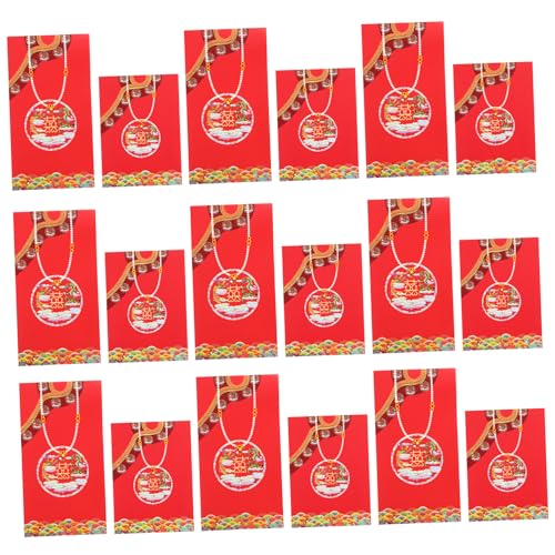 NUOBESTY 40 Stück ochsenjahrrote Umschläge Hochzeit Geld Umschlag Tasche Papiertüten roter Umschlag groß chinese new year chinesisch neujahr Ochse Jahr Geldbeutel Geldumschlag Perlenpapier von NUOBESTY