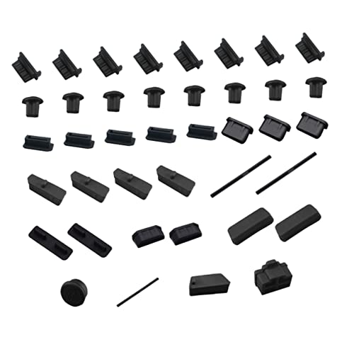 NUOBESTY 40Stücke Silikon für PC Motherboard Ports Staubschutz Abdeckungen für USB Schnittstellen Wiederverwendbar Einfach zu Reinigen Schutz von NUOBESTY
