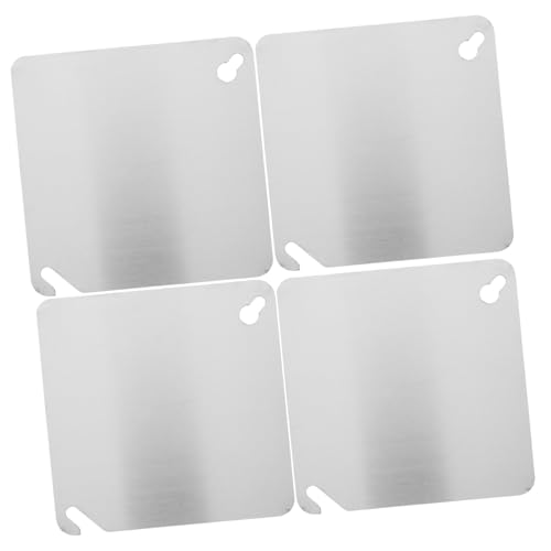 NUOBESTY 4Er-Packung Abdeckung des Elektrokastens Abdeckplatten für Steckdosen Abdeckungen für Steckdosen Abdeckplatte für Deckenleuchte Abdeckung der Auslassplatte Rostfreier Stahl Silver NUOBESTY 4Er-Packung Abdeckung des Elektrokastens Abdeckplatten für Steckdosen Abdeckungen für Steckdosen Abdeckplatte für Deckenleuchte Abdeckung der Auslassplatte Rostfreier Stahl Silver von NUOBESTY